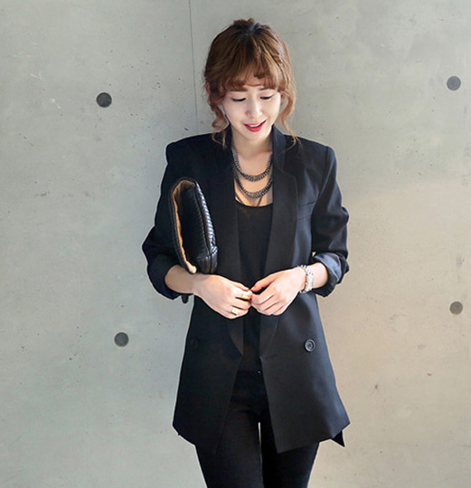 Women Jacket and Blazer Female Notched Collar Asymmetrical Chic Ladies Blazers feminino