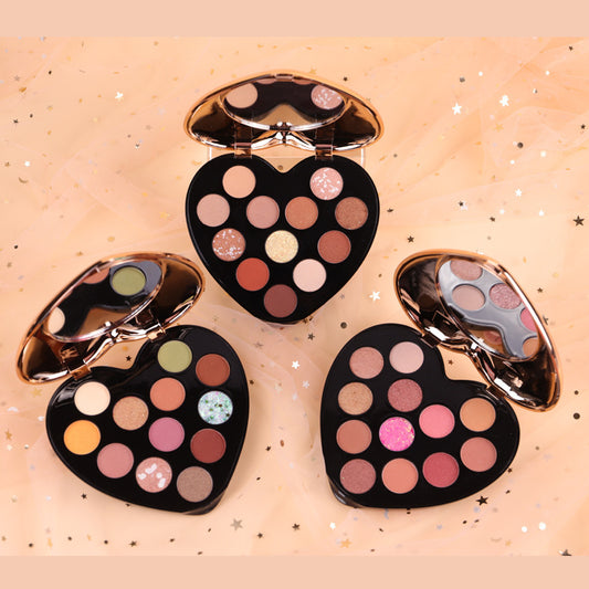 Heart-Shaped 12 Color Eyeshadow Palette
