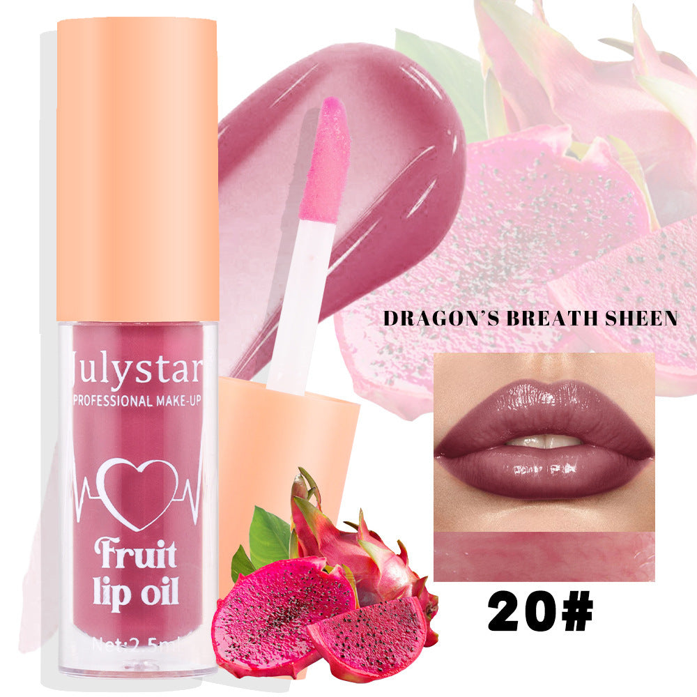 20 Colors Fruit Lip Lacquer Water Light Transparent Moisturizing