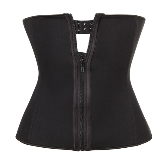 Neoprene Sports Corsets Fitness Speed Wicking Ladies Tummy Corsets Dark Buckle Zipper