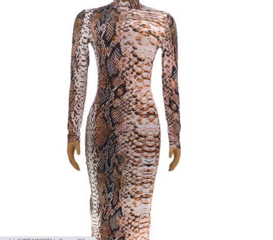 Plus Size European And Beautiful Print Dress