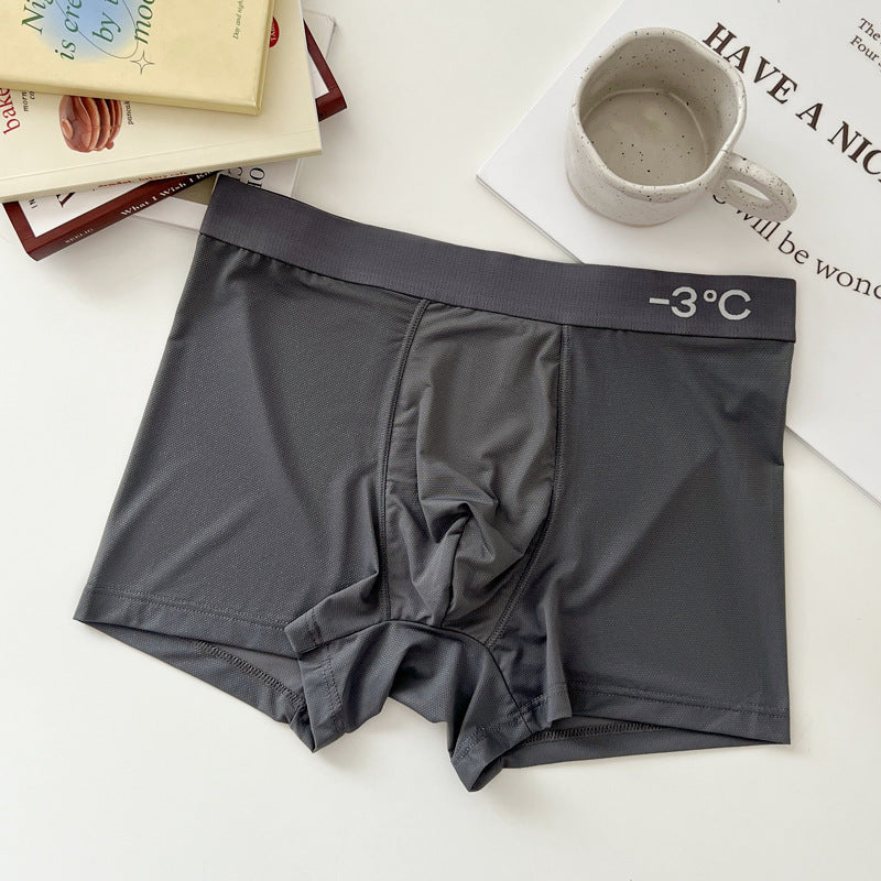 Ice Silk Seamless Men's Underwear Summer Breathable