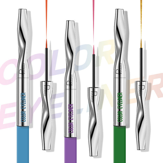 Color Eyeliner Makeup Waterproof Quick-drying Very Fine 24 Colors