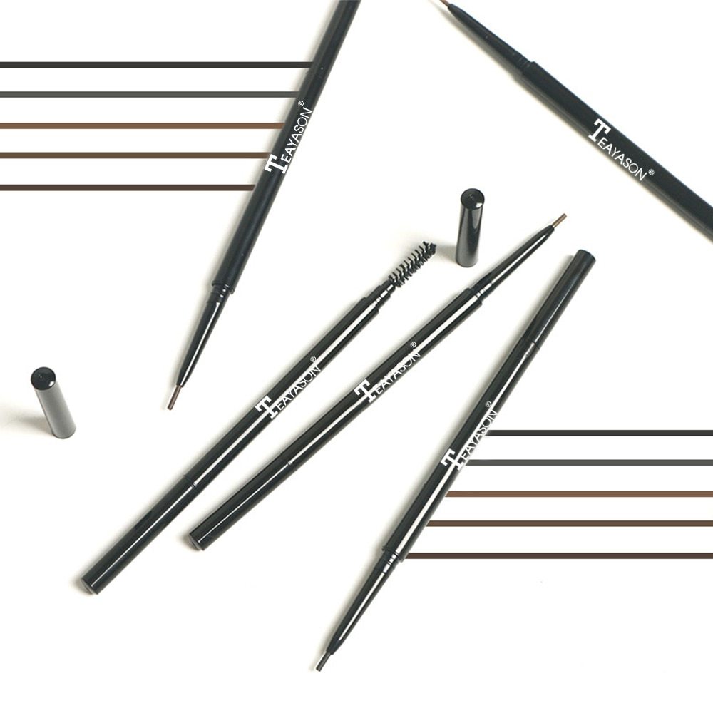 5 Colors Automatic Fine Eyebrow Pencil Brand Eye Brow Tint Cosmetics Eyebrow Tattoo Pen Waterproof Eye Brow Pencil Smudge-proof