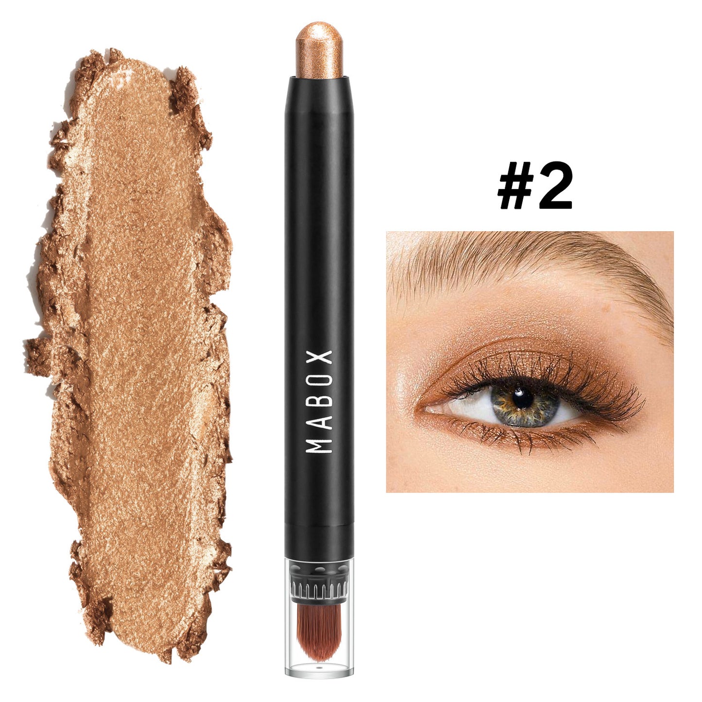 MABOX Waterproof Eye Shadow Stick Eye Makeup Color Pearlescent Pen