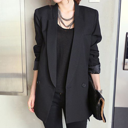 Women Jacket and Blazer Female Notched Collar Asymmetrical Chic Ladies Blazers feminino