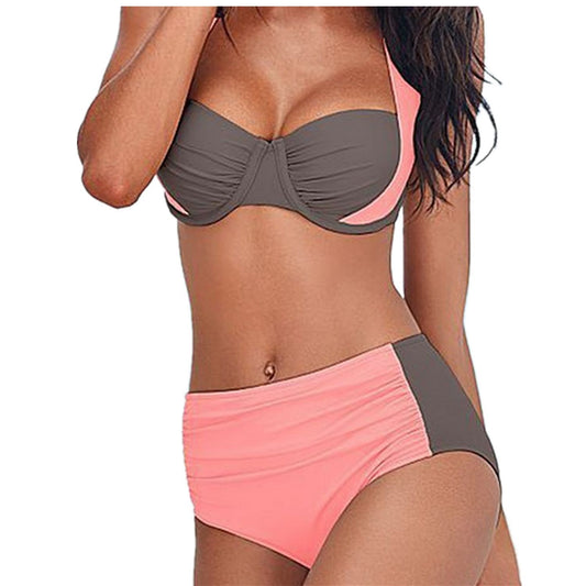New Sexy Bikini Swimwear High Waist Swimsuit Women Halter