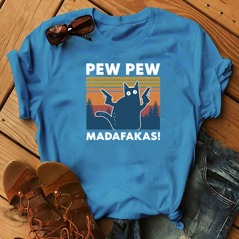 Short Sleeve Pew Maddakas T-Shirt European Size Top