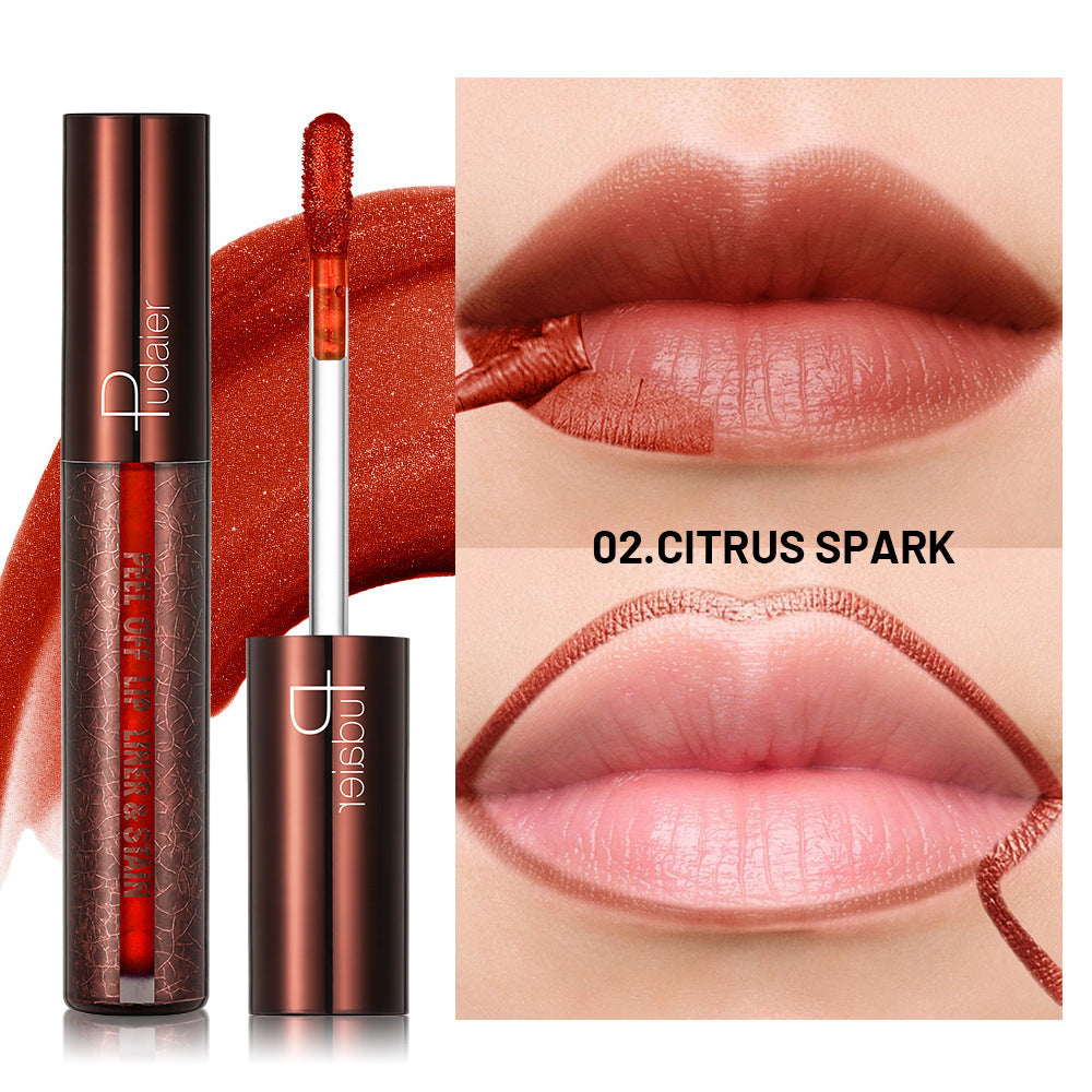 Tear And Pull Lipstick Lip Liner Long-lasting Coloring