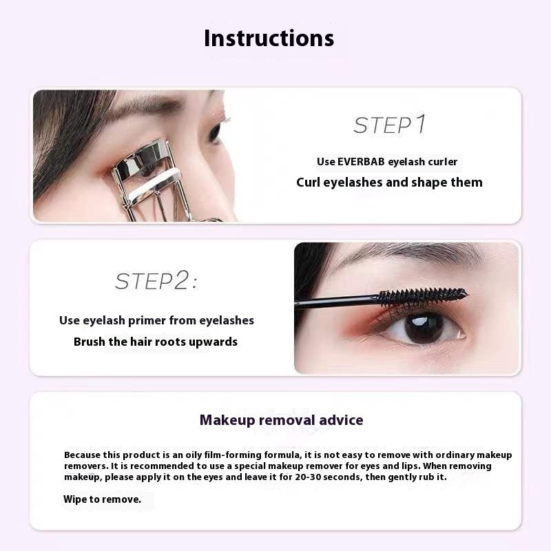 Cappuvini Small White Tube Toothpaste Tube Mascara Waterproof Long