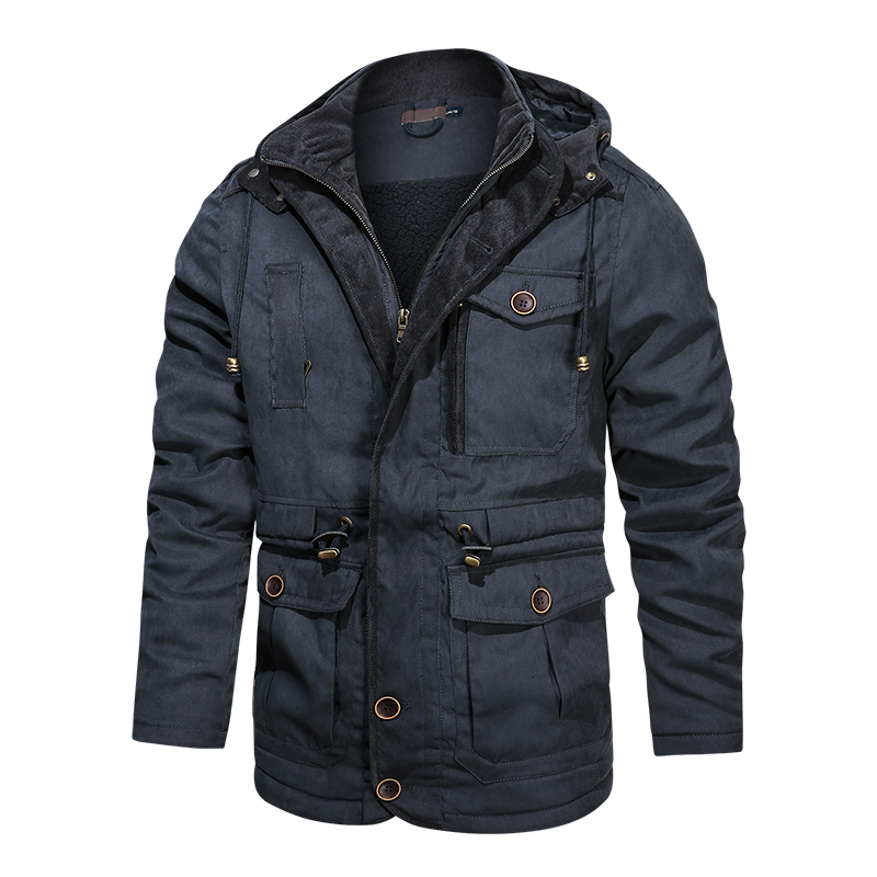 Winter Warm Thick Parkas Jacket Men Cotton Casual Parkas Jacket Coat Men Brand Loose Parkas