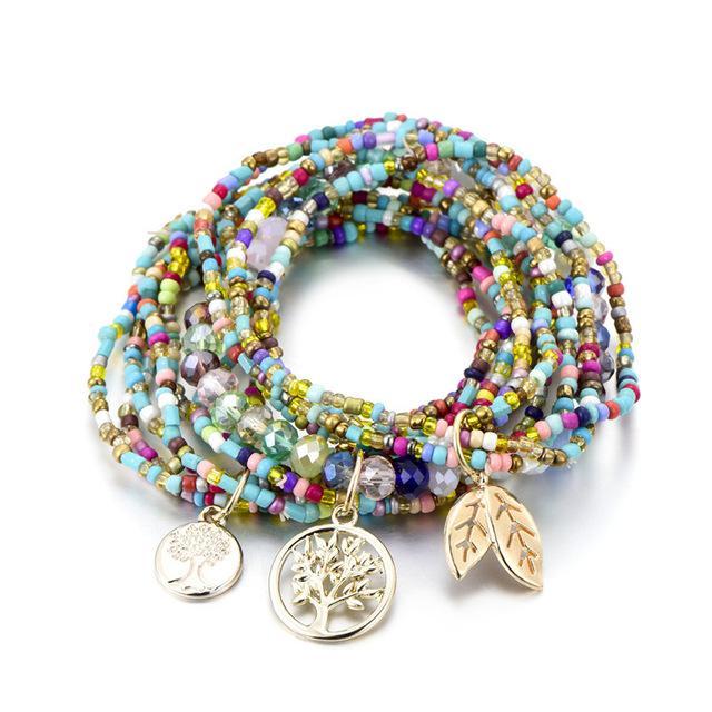 Multilayer Rice Bead Bracelet Bohemian Bracelet Bracelet