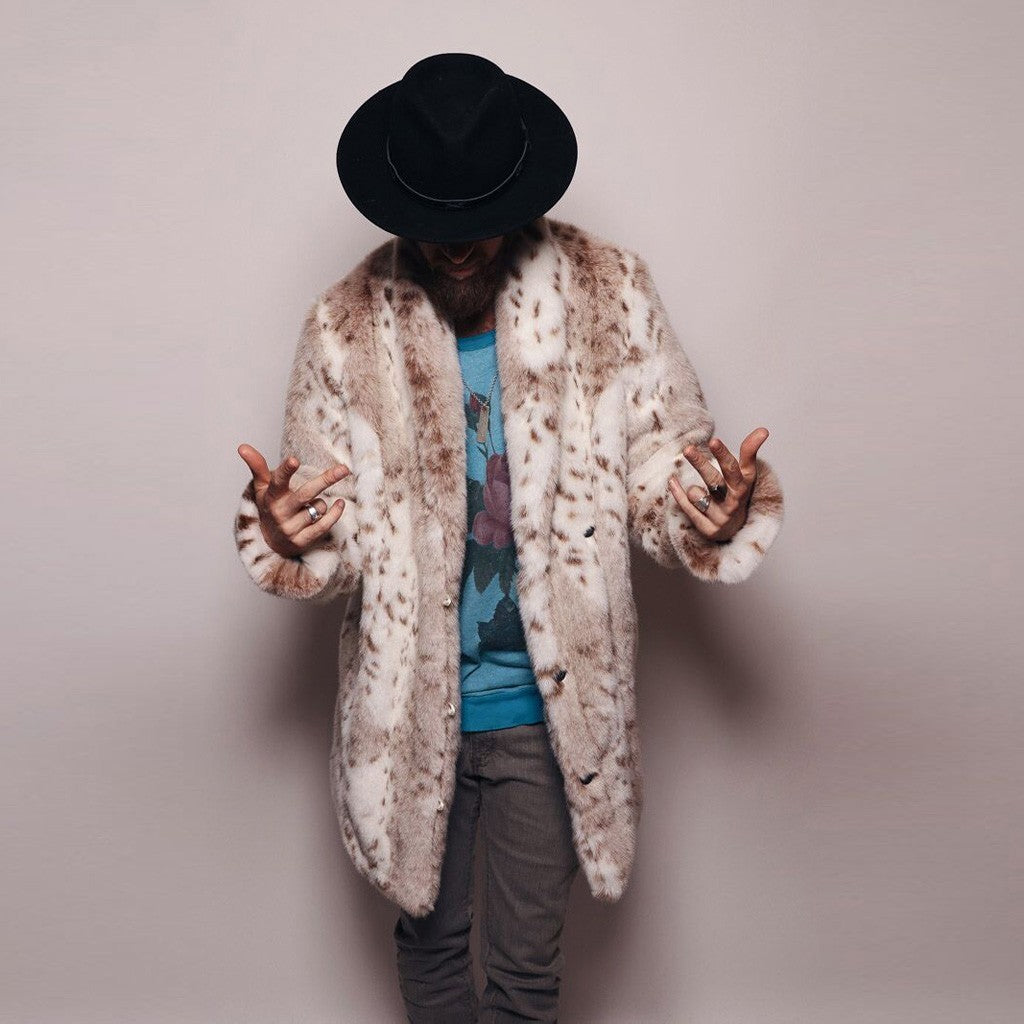 Leopard fur coat