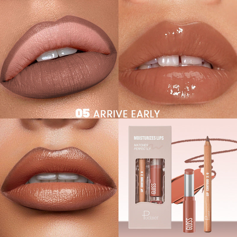 Lip Liner Lipstick Kit Matte Water Light