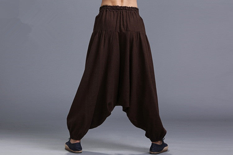 Men's hanging harem pants