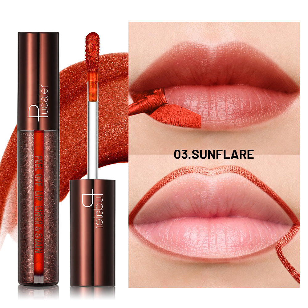 Tear And Pull Lipstick Lip Liner Long-lasting Coloring