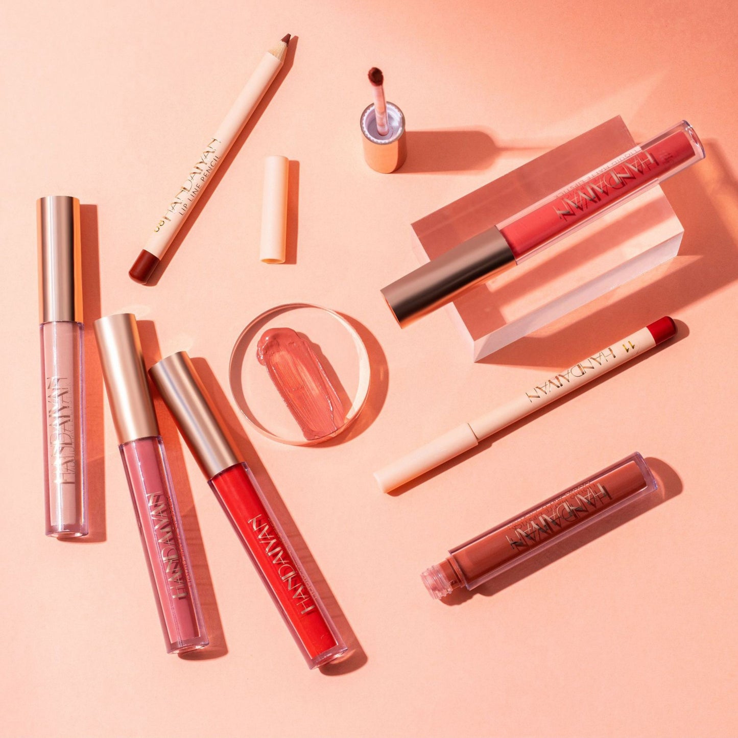 Liner Lip Glaze Set Waterproof No Stain On Cup Velvet Matte Lipstick