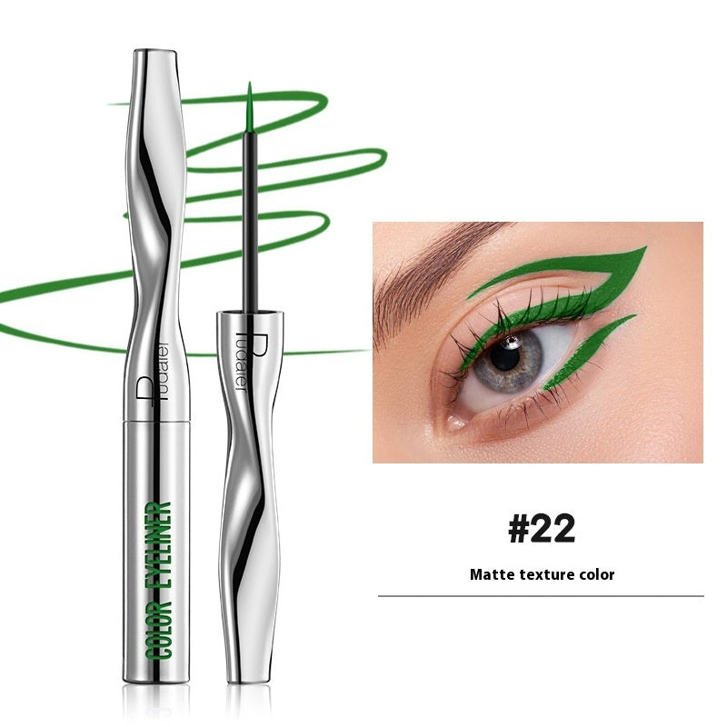 Color Eyeliner Makeup Waterproof Quick-drying Very Fine 24 Colors