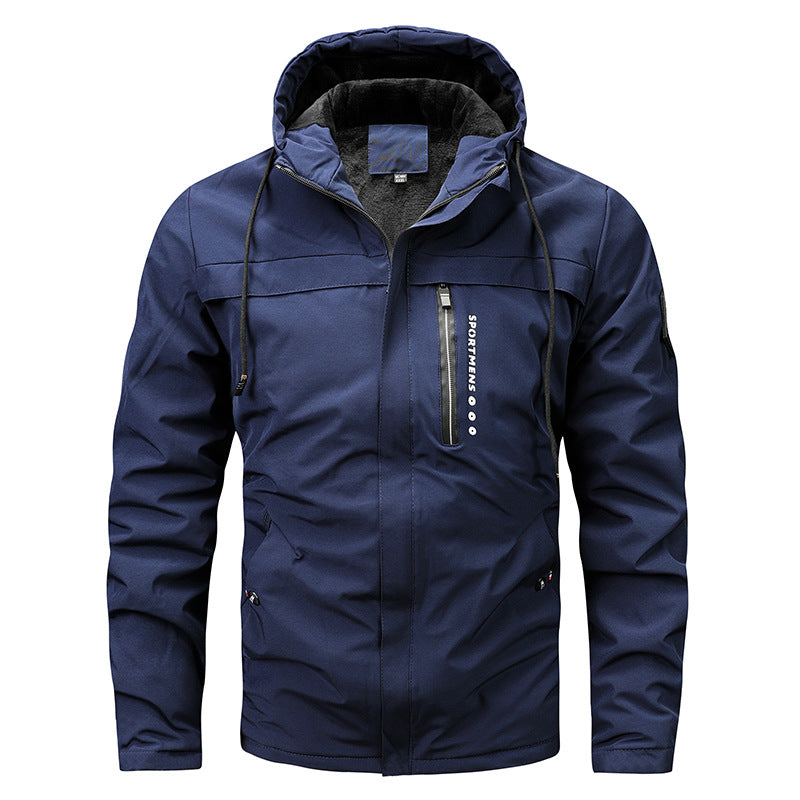 Hooded Jacket Outdoor Casual Men's Jackets Shell Jacket