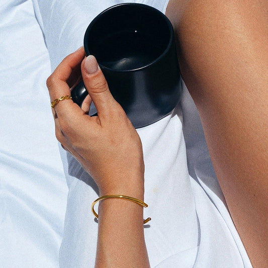 French 18K Gold-plated Titanium Steel Bracelet