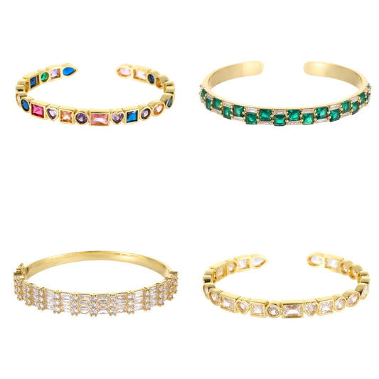Retro Color Zirconium Ladies' Bracelet