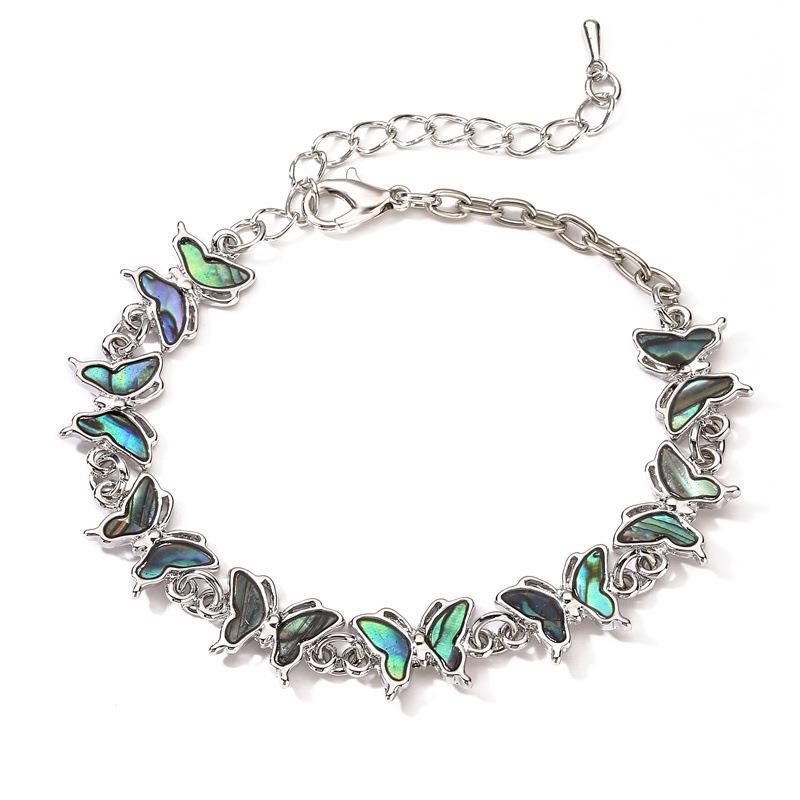 Animal Whale Penguin Butterfly Shell Abalone Bracelet