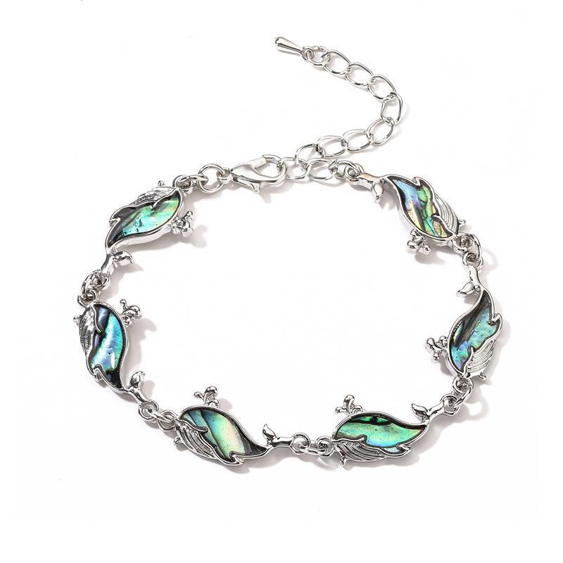 Animal Whale Penguin Butterfly Shell Abalone Bracelet