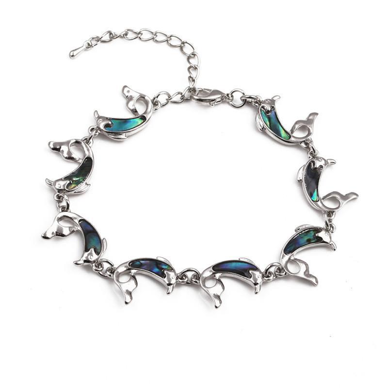 Animal Whale Penguin Butterfly Shell Abalone Bracelet