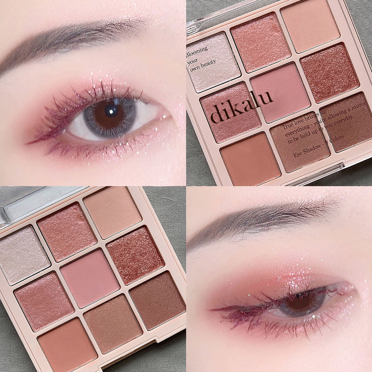 Women's Fashion Christmas Snowflake Eye Shadow Plate