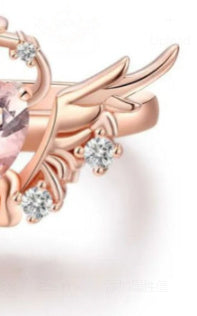 Light Extravagant Love Heart Zircon Ring For Women