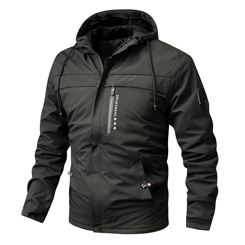 Hooded Jacket Outdoor Casual Men's Jackets Shell Jacket