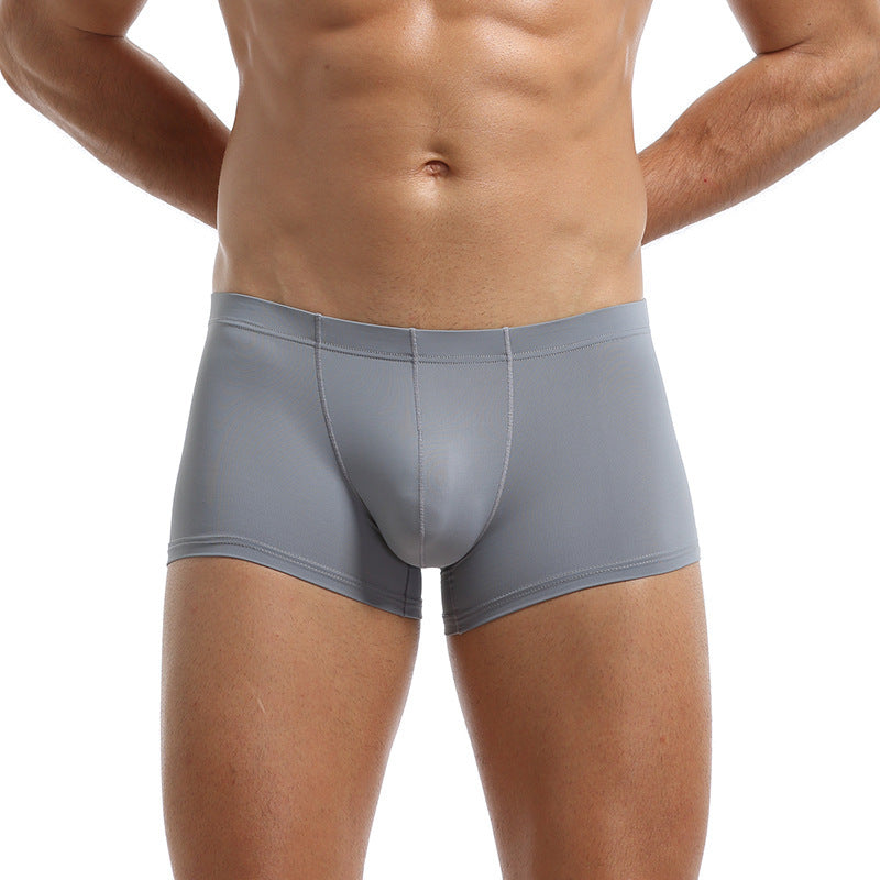 Men's Underwear Breathable Boxer Low Rise U Convex Boxer Shorts