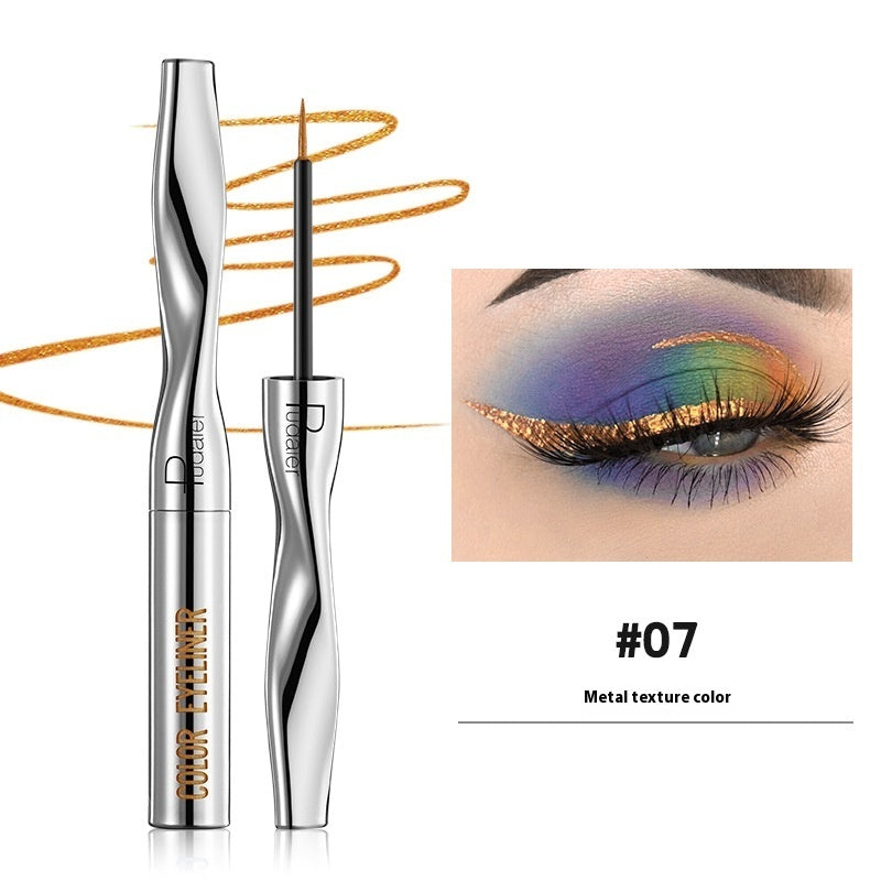 Color Eyeliner Makeup Waterproof Quick-drying Very Fine 24 Colors