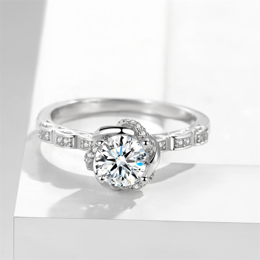 Bud 1 Karat Rhinestone Ring Women