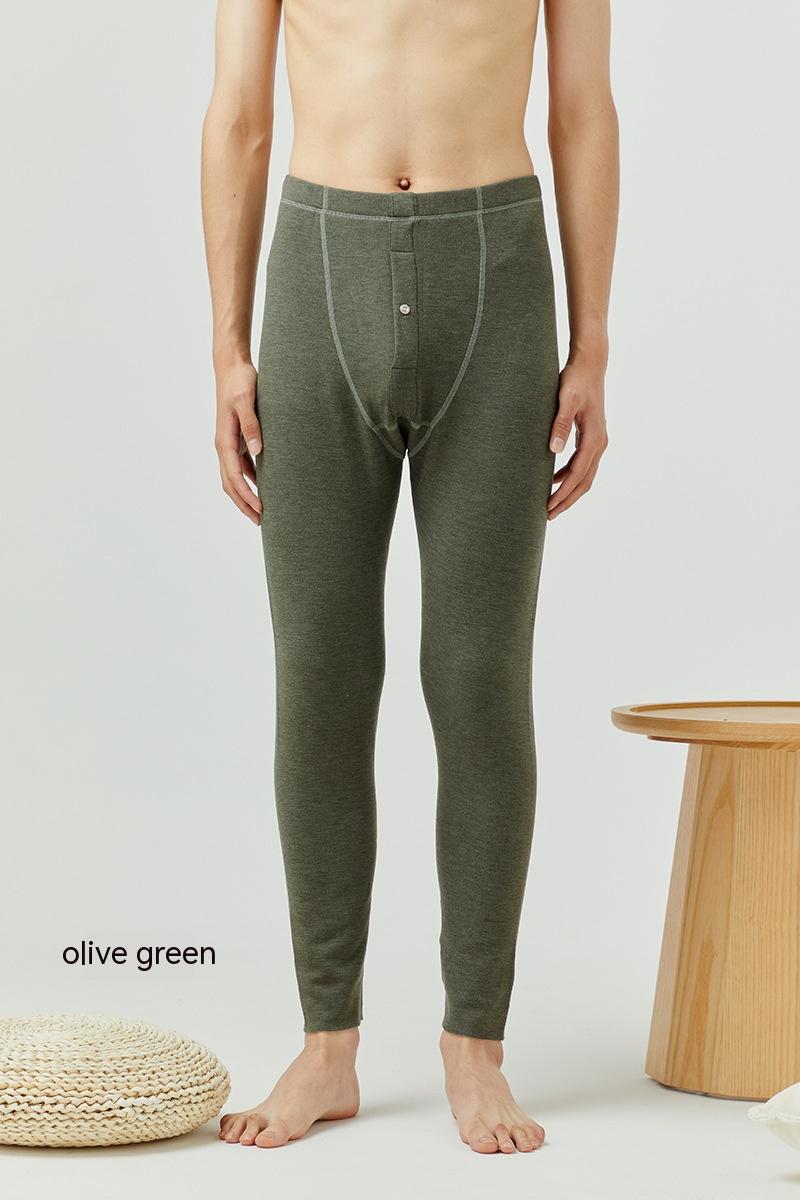 Cashmere Men's Warm Pants Single Piece With Velvet