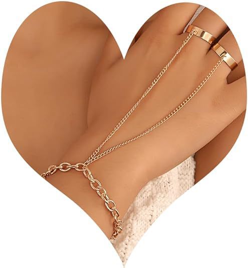 Small Rice-shaped Beads Rice Beads Zircon Pearl Ring Chain Love Finger Chain Ornament